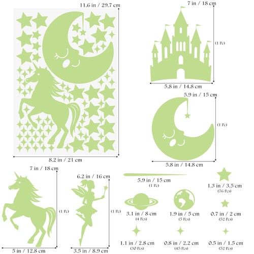Wall Stickers for Kids Room Decor Glow in The Your Ceiling - Picture 8 of 10