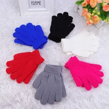 6 Pairs Kids Gloves Winter Warm Gloves Colorful Gloves Cold Protection Gloves