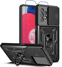 for Samsung Galaxy A23 5G Case: Phone Case with Screen galaxy a23, Black 