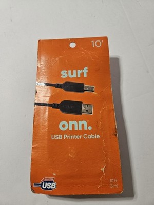 Surf Onn USB Printer Cable 10 ft