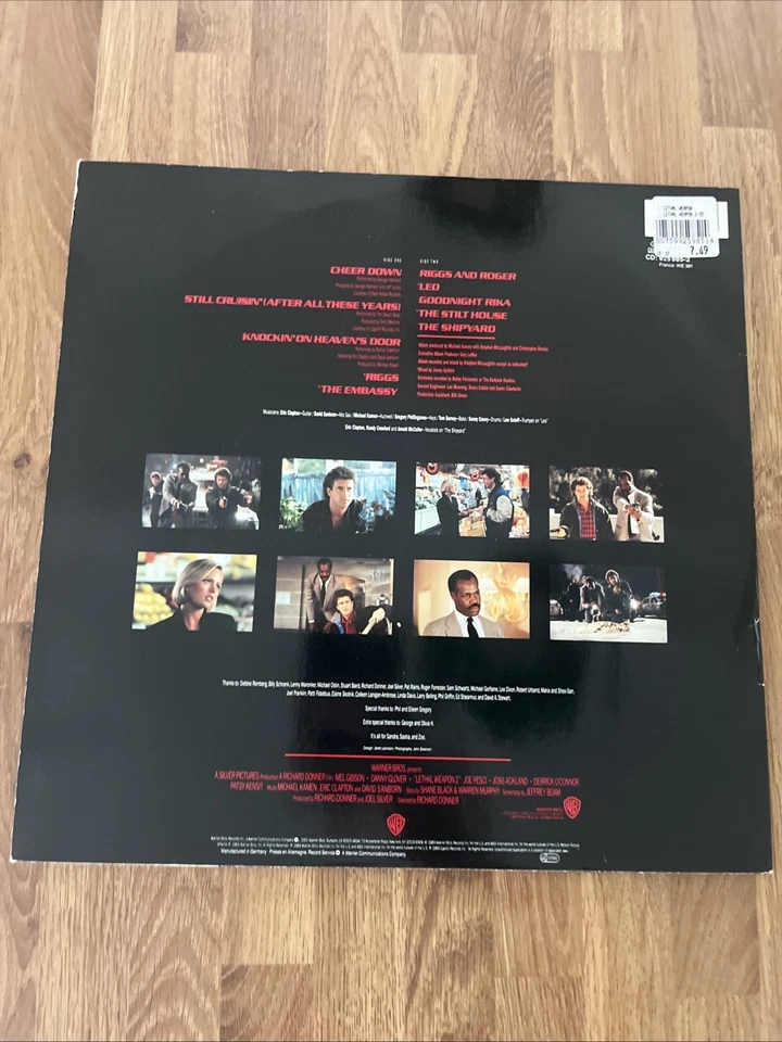 LETHAL WEAPON 2 Rare 1989 12” Vinyl Soundtrack Album GEORGE HARRISON - Image 2 of 4