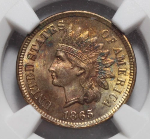 1865 Indian Head Cent UNC NGC
