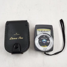 Gossen Luna Pro Light Meter with Original Leather Case Made in Germany Tested