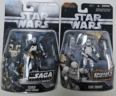 Star Wars The Saga Sammlung Expanded Universe Scorch Commando & Clone Trooper
