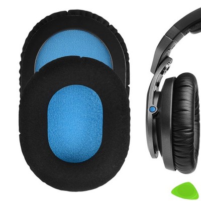Geekria Laminated Fabric Ear Pads for Sennheiser HD8 DJ Headphones (Black)