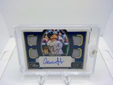 2022 Panini Three And Two Aaron Judge Quad Patch Auto Gold /25 Yankees #QJA-AJ