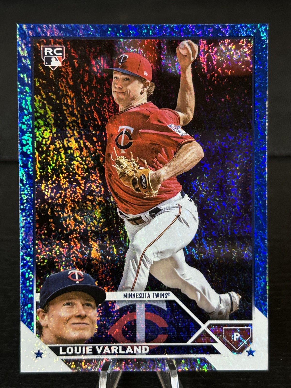 2023 Topps Series 2 - Louie Varland #441 Blue Foil /999 (RC) D761