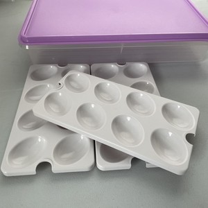 Tupperware Large Snack Stor with Egg Inserts for 18-NEW-Purple-BPA Free FastShip