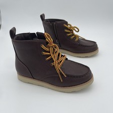 New Cat Jack Greyson Boots Zip-Up Kid's Brown 12C