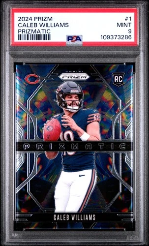 2024 PANINI PRIZM PRIZMATIC #1 CALEB WILLIAMS ROOKIE RC PSA 9