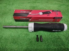 New Snap-on Tools Limited Black White Ratcheting Screwdriver Sgdmrc44bw