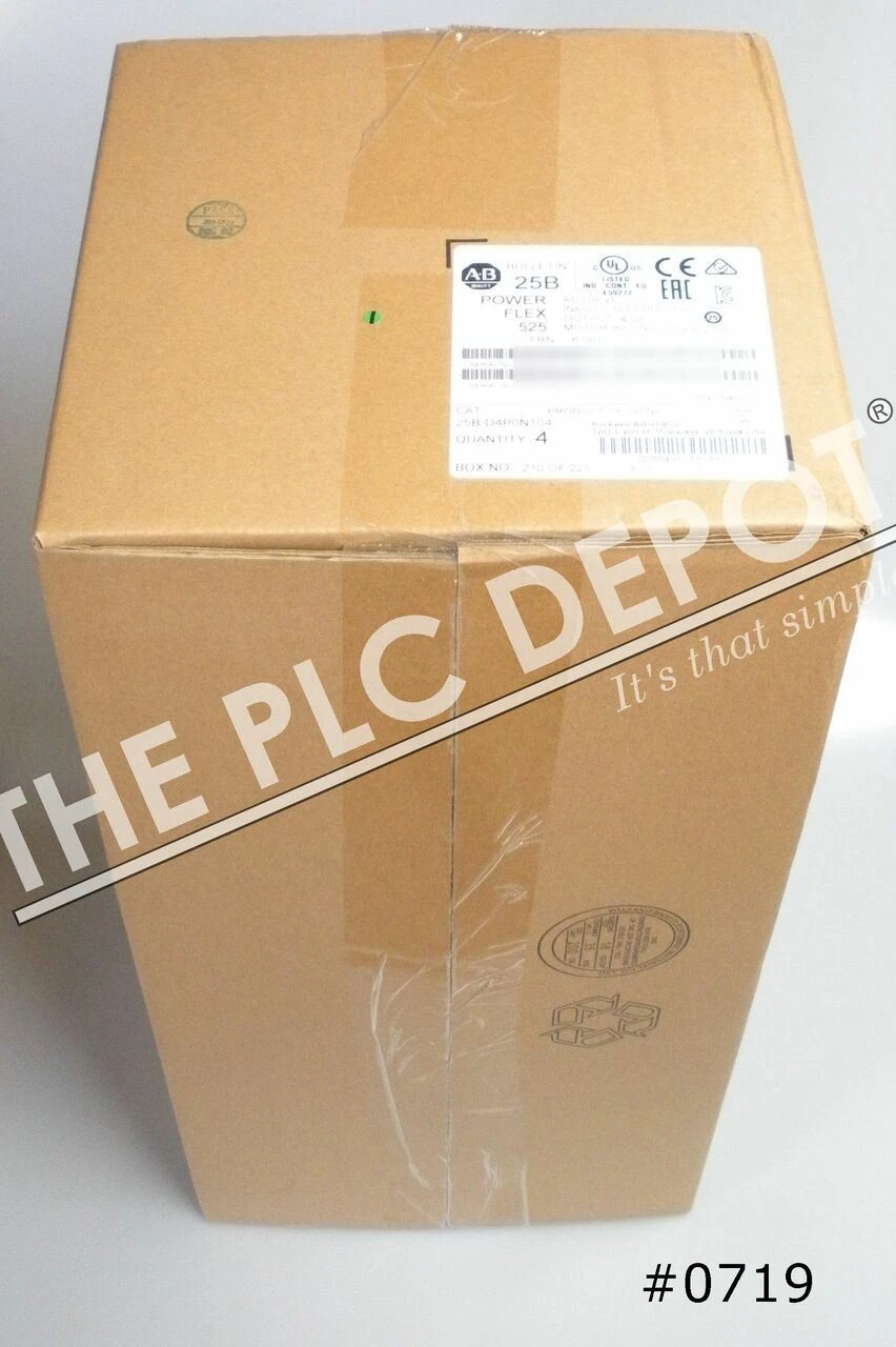 "AUTHENTIC" LOT 4x SEALED Allen Bradley 25B-D4P0N104 PowerFlex Drive 480V #0719