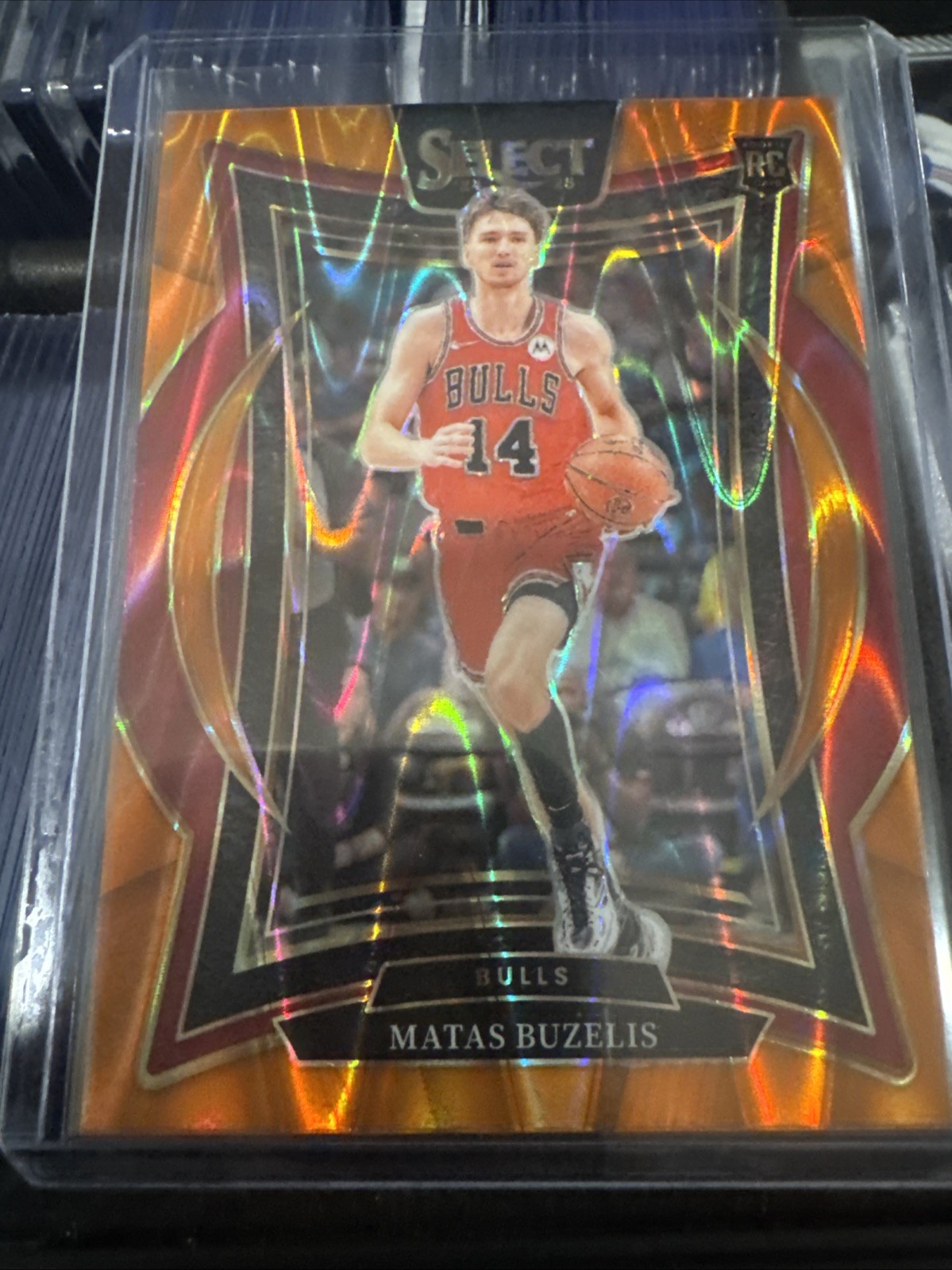 2024-25 Panini Select - Concourse Matas Buzelis #70 Orange Flash Prizm (RC)