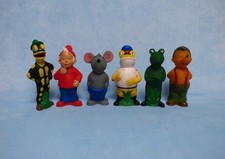 6 Lurchi Salamander  Figuren komplette Serie Hohlkörper Gummifiguren Quietscher