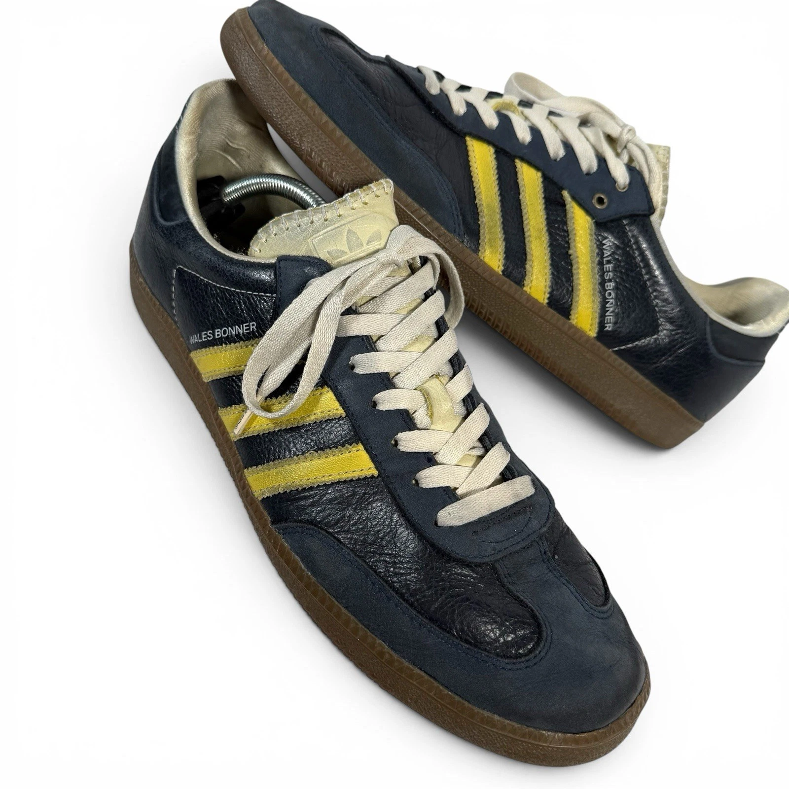 Adidas Samba x Wales Bonner Men's Sz 13 Collegiate Navy Yellow Sneakers (S42595)