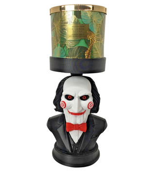 Billy Saw Candle Holder Stand Horror Bust Display for Candles, Pots, Storage etc