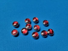 Dark Red 1510-14 Standard Pearl Snaps Fasteners Prong Ring Snaps (Cap Only)