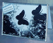 Trauerkarte, Kondolenz , Beileidskarte Motiv  Baumkrone Handarbeit  Fotoarbeit 1