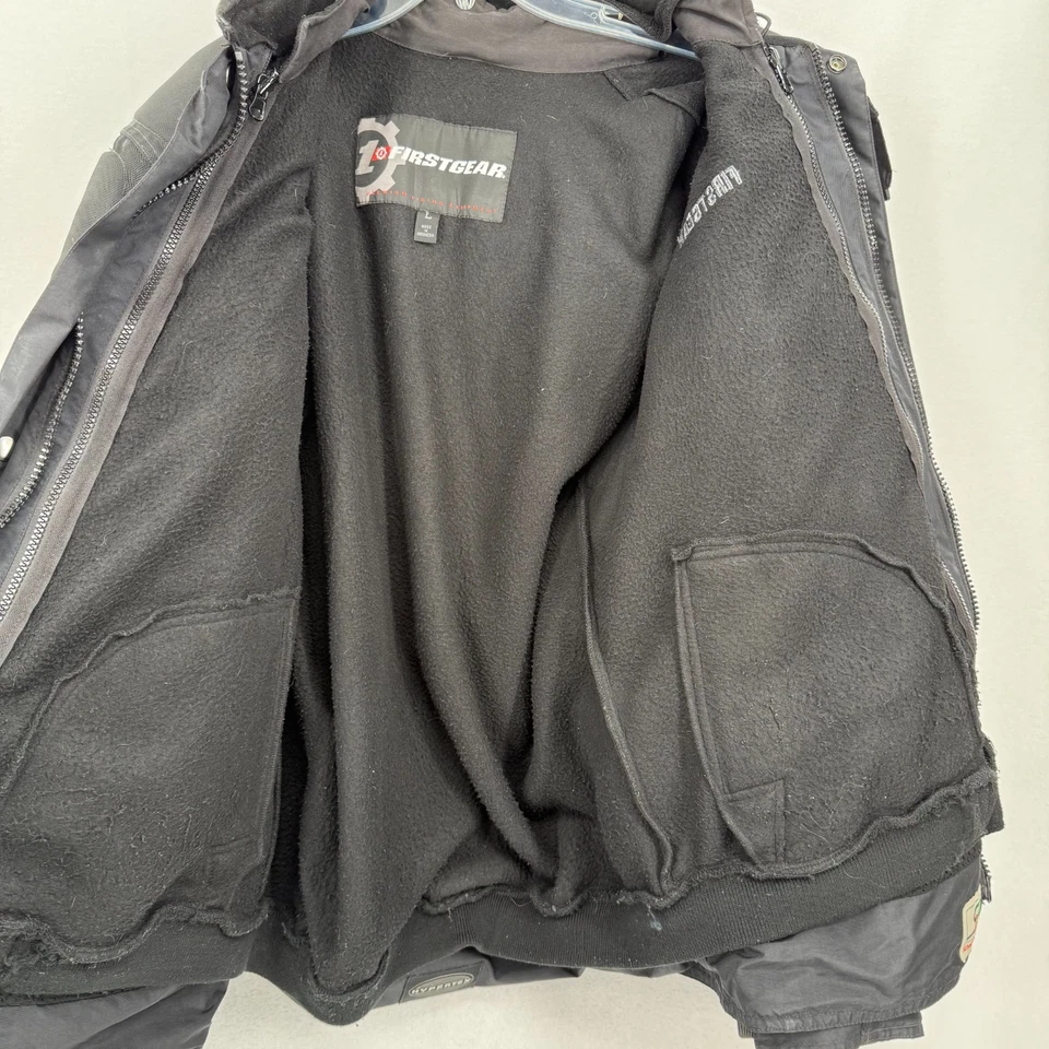 Jaqueta de motocicleta FirstGear masculina L Kilimanjaro impermeável preta cinza - Imagem 3 de 4