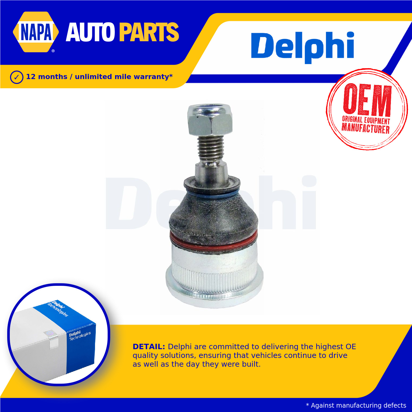 Ball Joint fits LOTUS ELISE 111S 1.8 Front or Rear 1995 on Suspension Delphi New