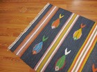 MODERND  ANATOLIA FLATWAVE KILIM GEOMATRIC FISH DESIGND 3x5 TURKISH RUG — photo 8