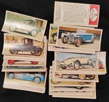 Black Cat Cigarette Cards "Vintage Cars" part set of 41. Missing listed in text