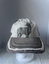 Youth Cabelas Worlds Foremost Outfitters Cap Distressed W/ Deer Print Hat