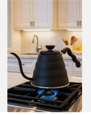 V60 "Buono" Gooseneck Drip Kettle 1200ml  Matte Black Pour Over Coffee New Trend