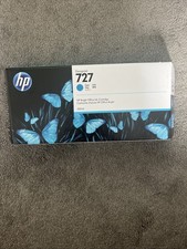 HP 727 300ml Cyan Ink Unopened Genuine Expiry AUG 2025 New Sealed F9J76A
