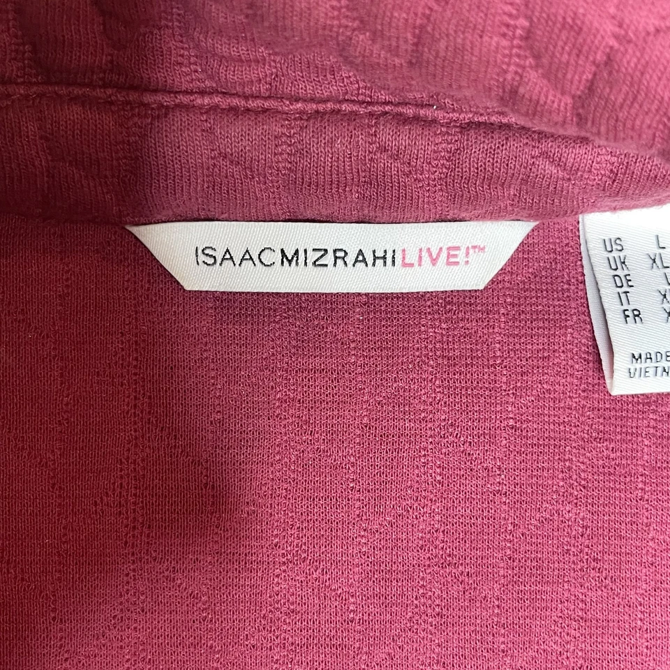 Chaqueta Isaac Mizrahi Live Mujer Grande Acolchada Moto Cremallera Bolsillos Abrigo Texturizado Foto 4 de 4