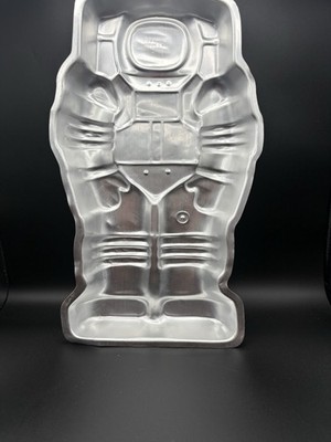 Vintage Wilton Astronaut Cake Pan Aluminum Space Suit Birthday Baking Mold
