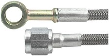 Allstar Performance All46440-21 21 Braided Steel Lines 10Mm Banjo Fitting