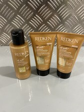 Redken All Soft Shampoo & Conditioner Travel Bottles 75ml x2 50ml Brand New
