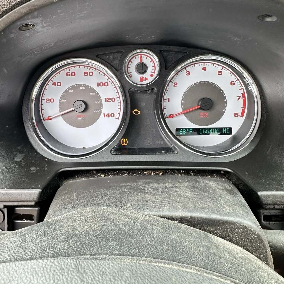 Pontiac G5 2008 cupé manual OEM velocímetro cuadro de instrumentos 166 k 08 09 Foto 2 de 4