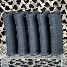 NEW Zion Arms M4/M16 AIRSOFT Mid-Cap 140 Round Magazines - 5 Pack - Black