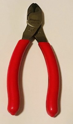 Snap on 85ACF 5  Red vector Edge Diagonal CuttersPliers USA Soft grip Handle