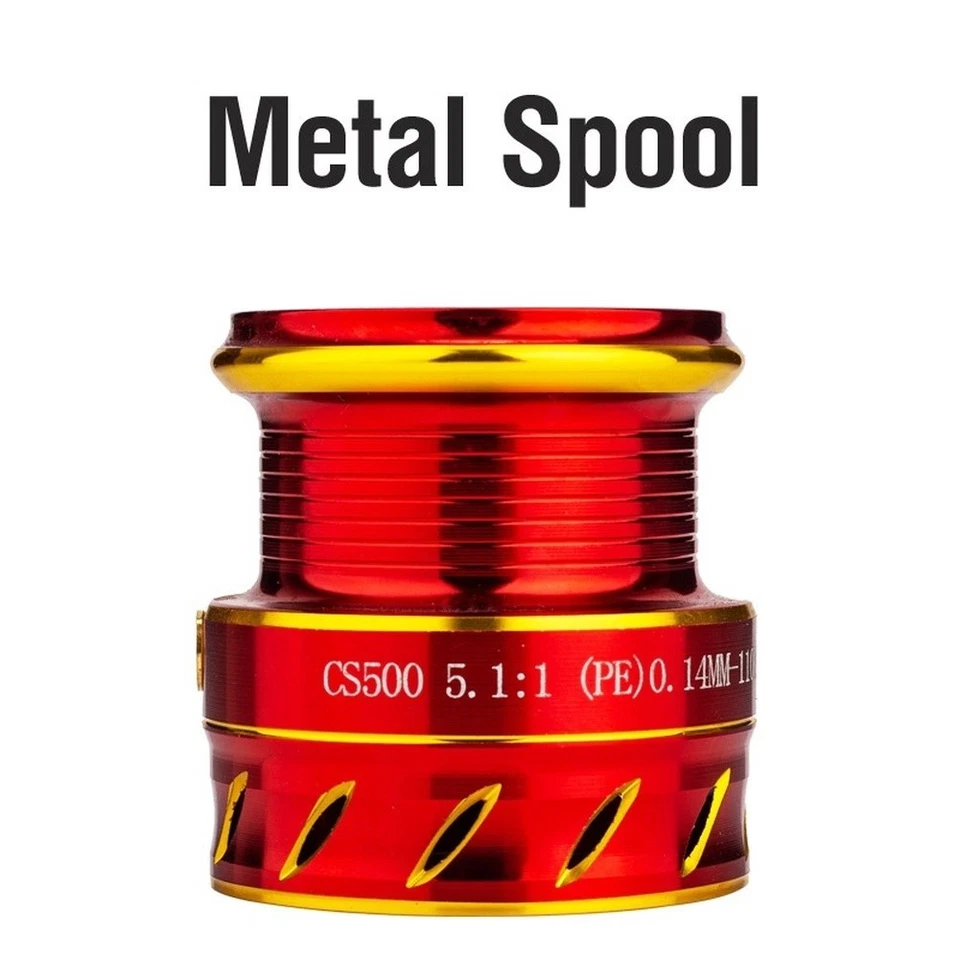 Mini Casting Angelrolle 500 Series Metallspule Smooth Drag 6kg Power - Bild 3 von 4