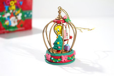 Looney Tunes Tweety Bird in Cage, 1995 Christmas Ornament, Vintage Preowned