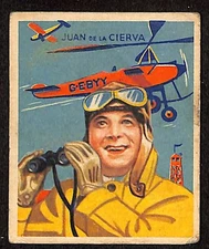 R136 National Chicle, Sky Birds Series 144, 1933, #43 Juan De La Cierva, Aviator