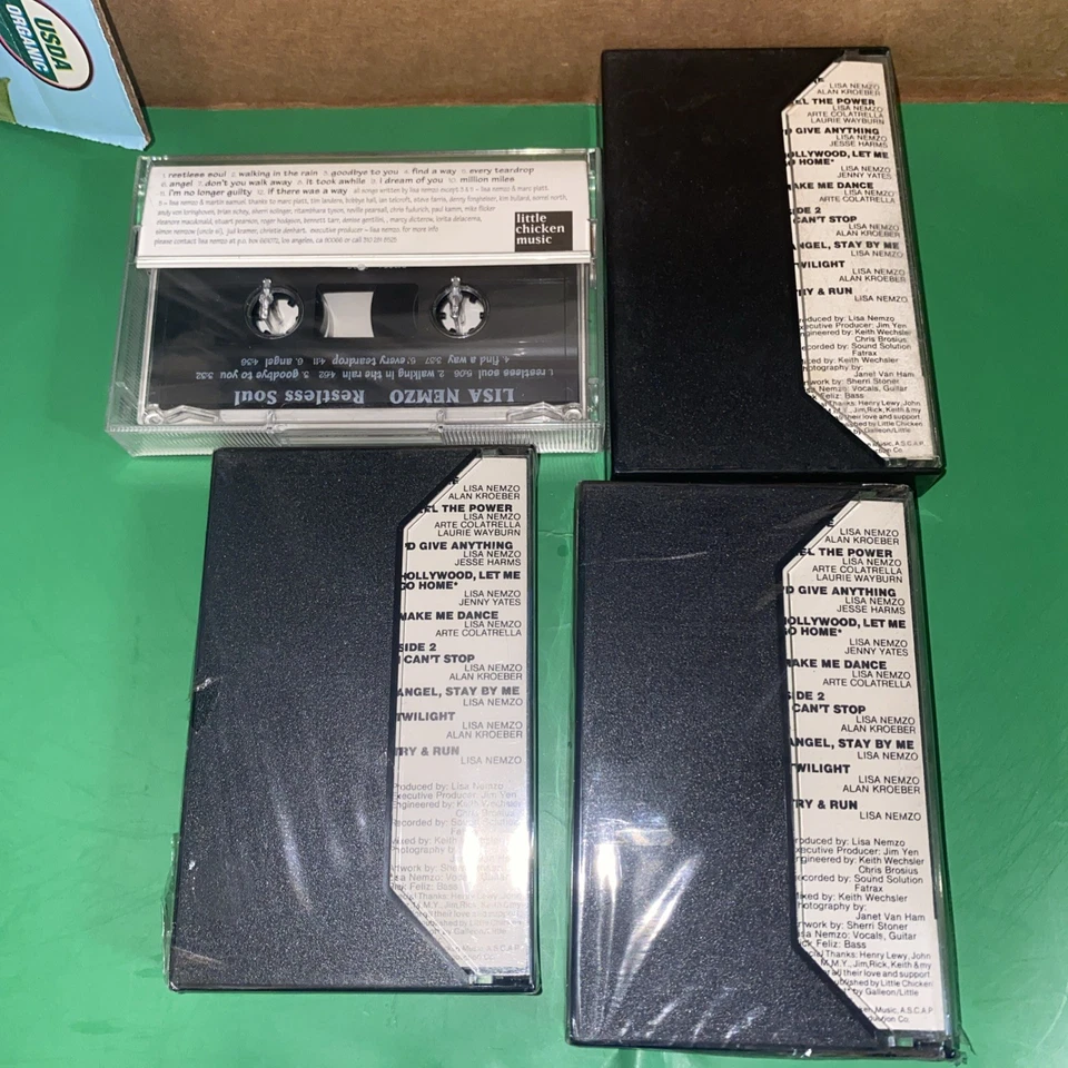 4 Rare (2 Sealed) Lisa Nemzo Cassette Tapes One (1985) & Restless Soul (1995) - Image 2 of 4