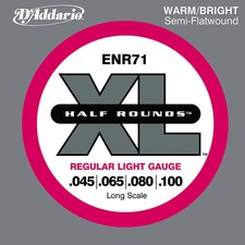 DAddario ENR71 Half Rounds Light Bass Strings