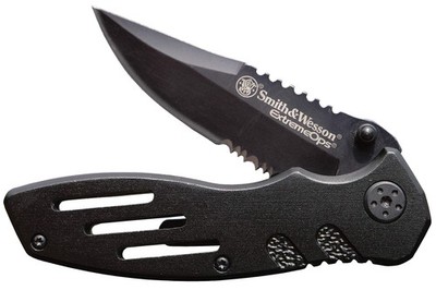 Smith & Wesson Accessories Extreme Ops SWA24S 7.1in S S Folding Knife with 3.1in