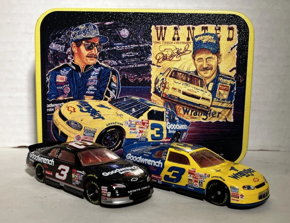 2000 Action Dale Earnhardt GM Goodwrench Wrangler Tin Set 1/64 Scale (JJ) - Image 2 of 3