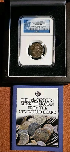 1711 D 30D French Colonies Genuine New World Hoard NGC 