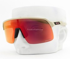Oakley Sutro Lite Shield Sunglasses Matte Sand Tan Prizm Ruby OO9463-5939 w/case