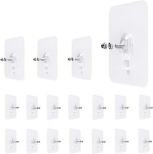 18 Pack Adhesive Wall Screws Hanging Nails, Seamless Screws for Wall Mounting,