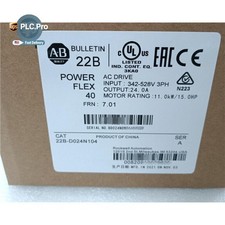 2022 Allen-Bradley 22B-D024N104 PowerFlex 40 11 kW 15 HP AC Drive US Free Tax