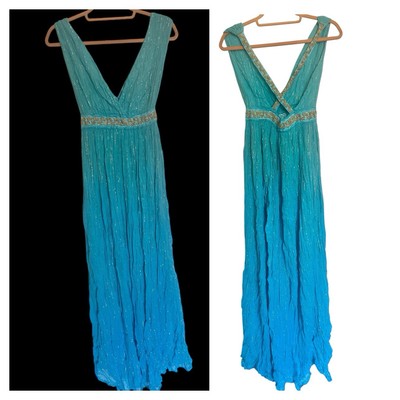 Greek hypatia dress Goddess Bohemian golden waist Elegant Evening Summer Gown 1