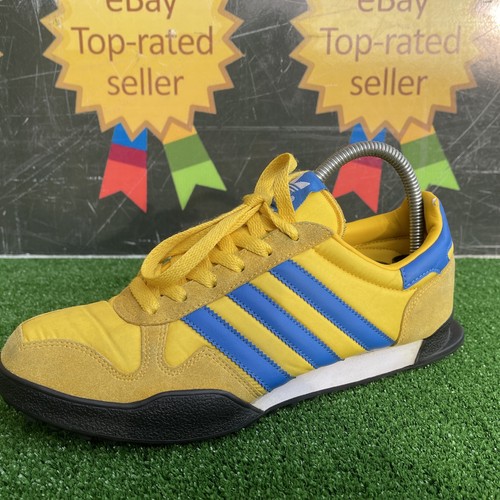 Rare 2009 Adidas Marathon 80,s Leeds United Yellow & Blue Colour Way Size UK 7 - Picture 1 of 22