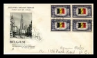 Occupied Nations Series Belgium Block ArtCraft First Day Cover